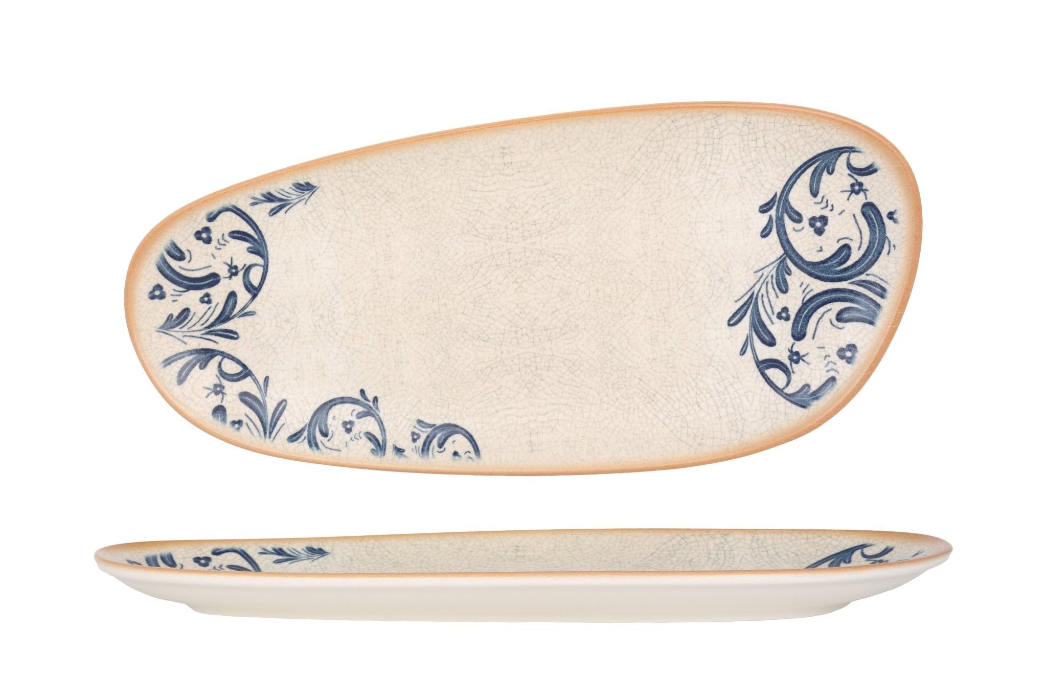 Bonna Placa de servicio - Viento - Porcelana - 36 cm - juego de 2