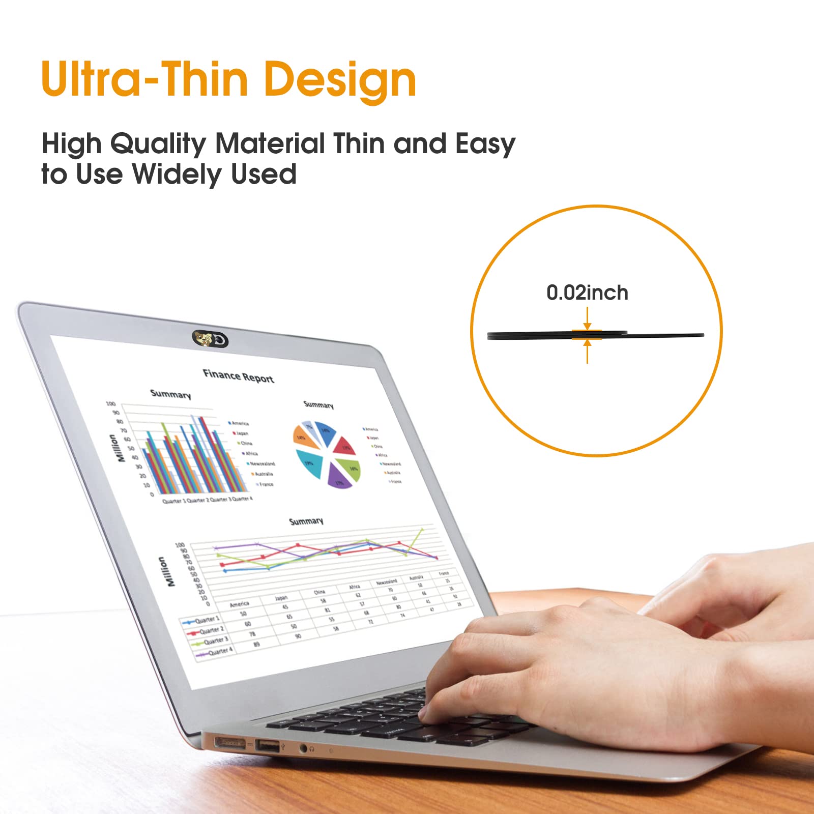 Toojcc Funda para cámara de laptop, 6 piezas, funda ultrafina para cámara web compatible con laptop, computadora, teléfono inteligente, tableta. Funda de privacidad para cámara web con bonito patrón