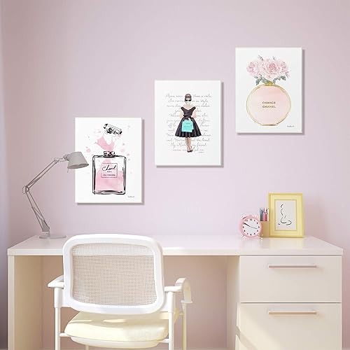 Miniatura 6 de The Stupell Home Décor Collection Pretty Pink - Botella de perfume de acuarela rosa