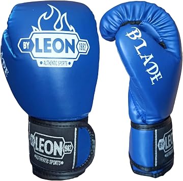 Leon Blade Training Boxing, Kick Boxing And Muay Thai Gloves Blue