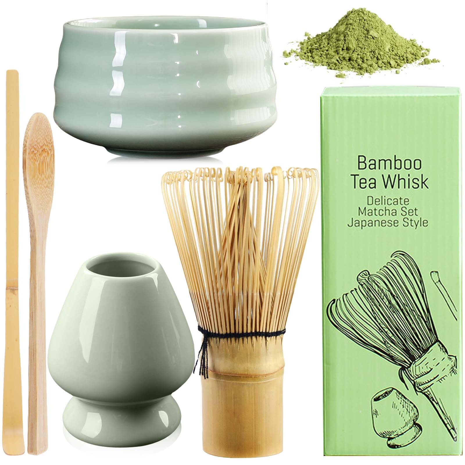 Set Matcha Bio Kit DUO Con Frusta E Ciotole - Tè Giapponese Uji, Ideale Per Regalo - Foto 2