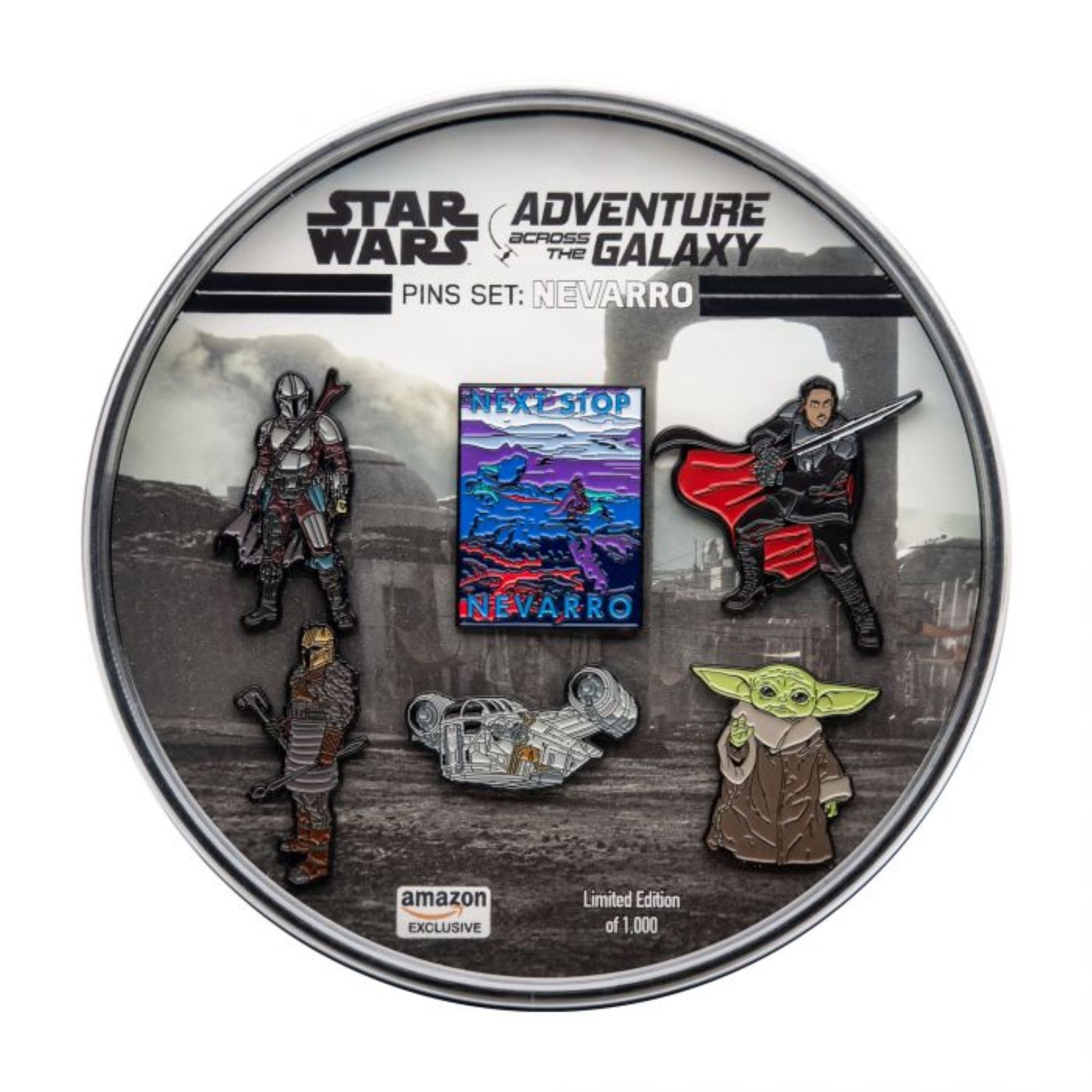 Star Wars Smalto 6 Pin Set, Nevarro, Metallo, Senza pietre preziose