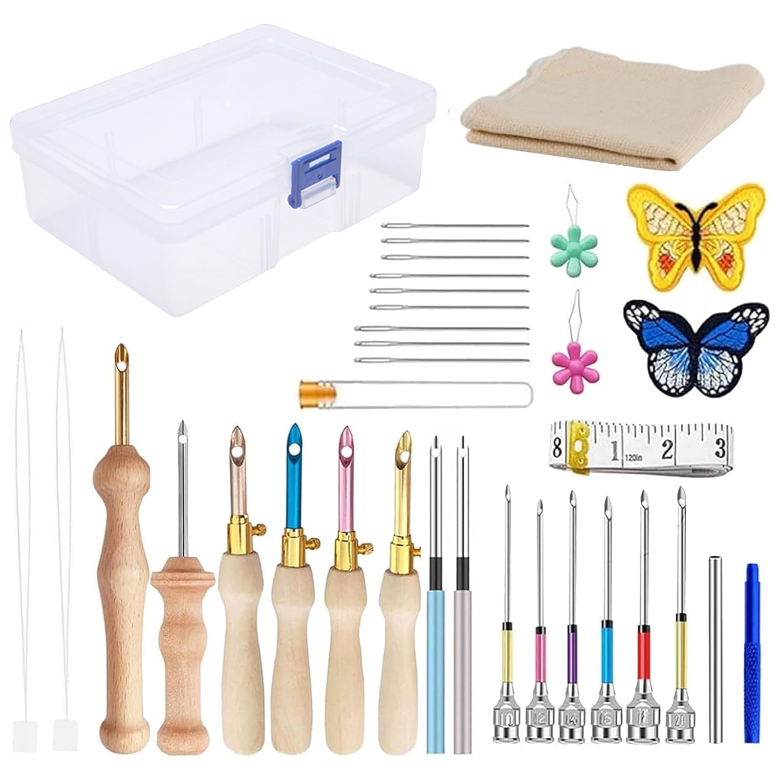 kit punch needle 35 pièces broderie diy