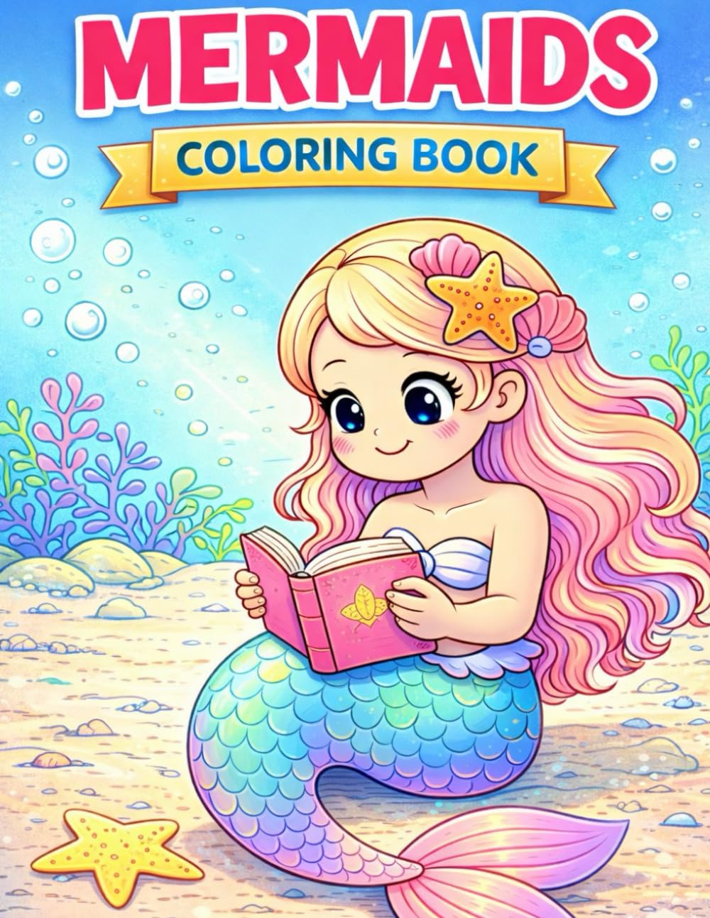 Mermaid coloring Book