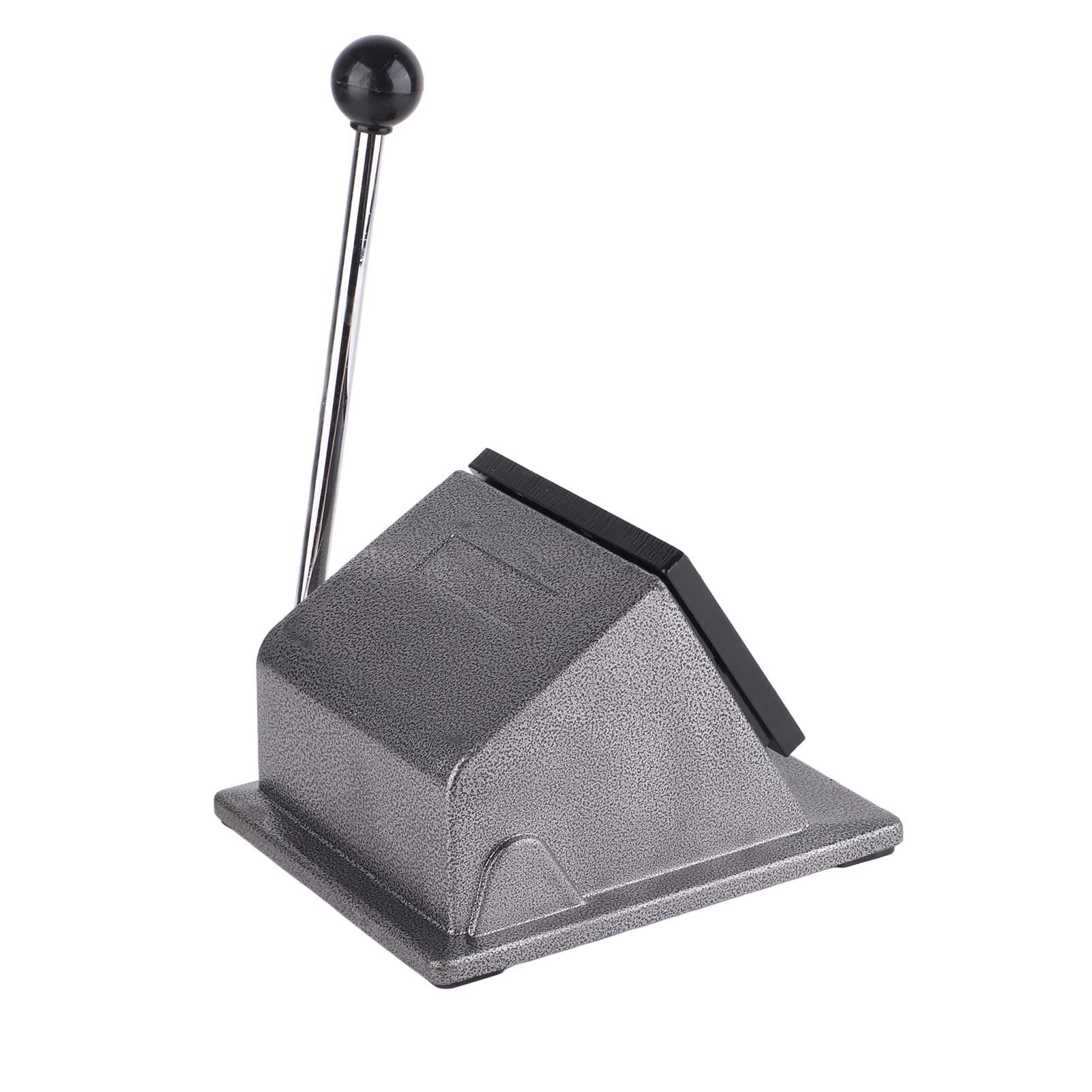 Taglierina di Precisione in Acciaio Inossidabile per Creazione di Badge Rotondi per Carte in Carta e PVC, Ideale per il Fai da Te (Umiltà)