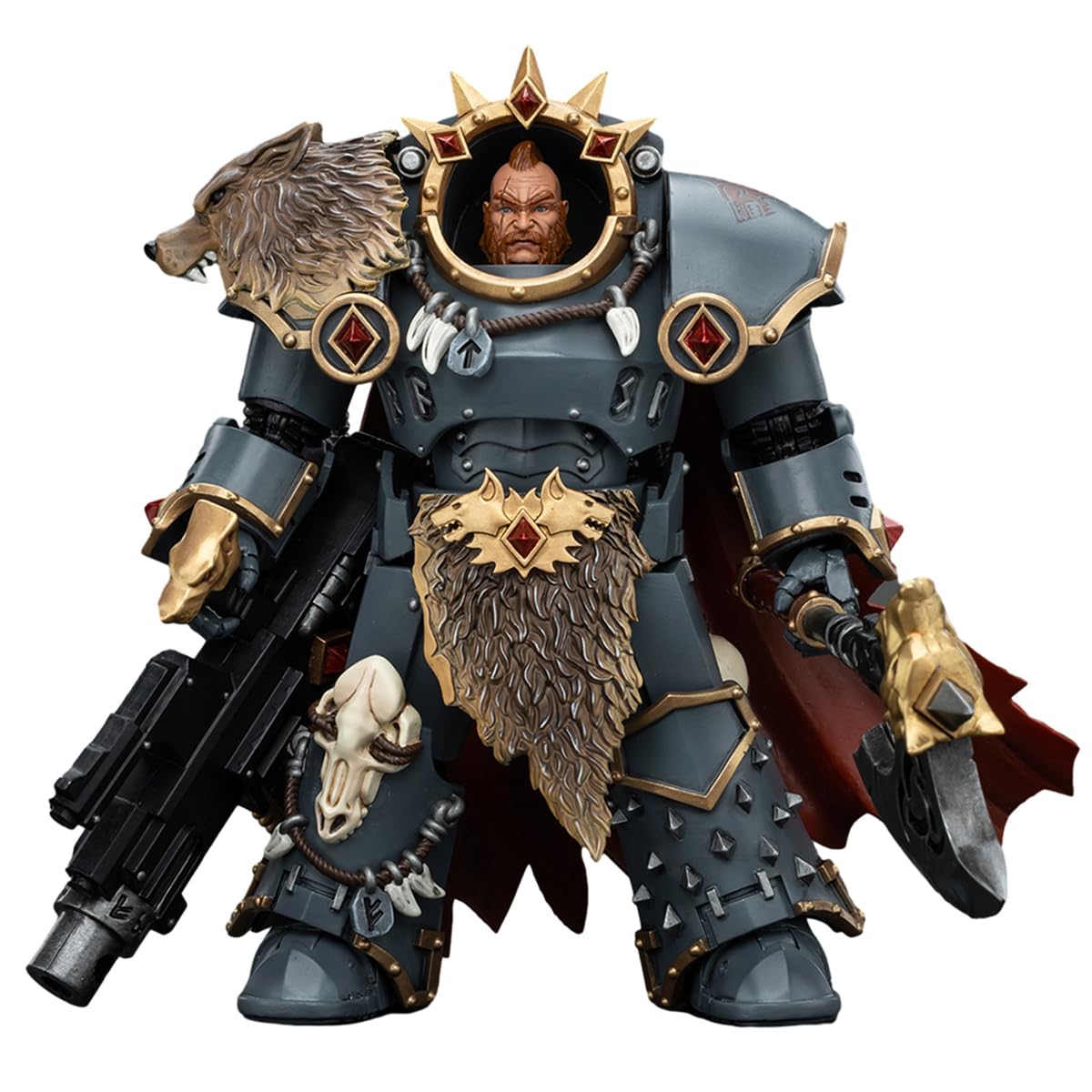 HiPlay JOYTOY Warhammer The Horus Heresy Series, Space Wolves Hvarl Red-Blade JT00140, 1/18 Scale Action Figure - Image 2
