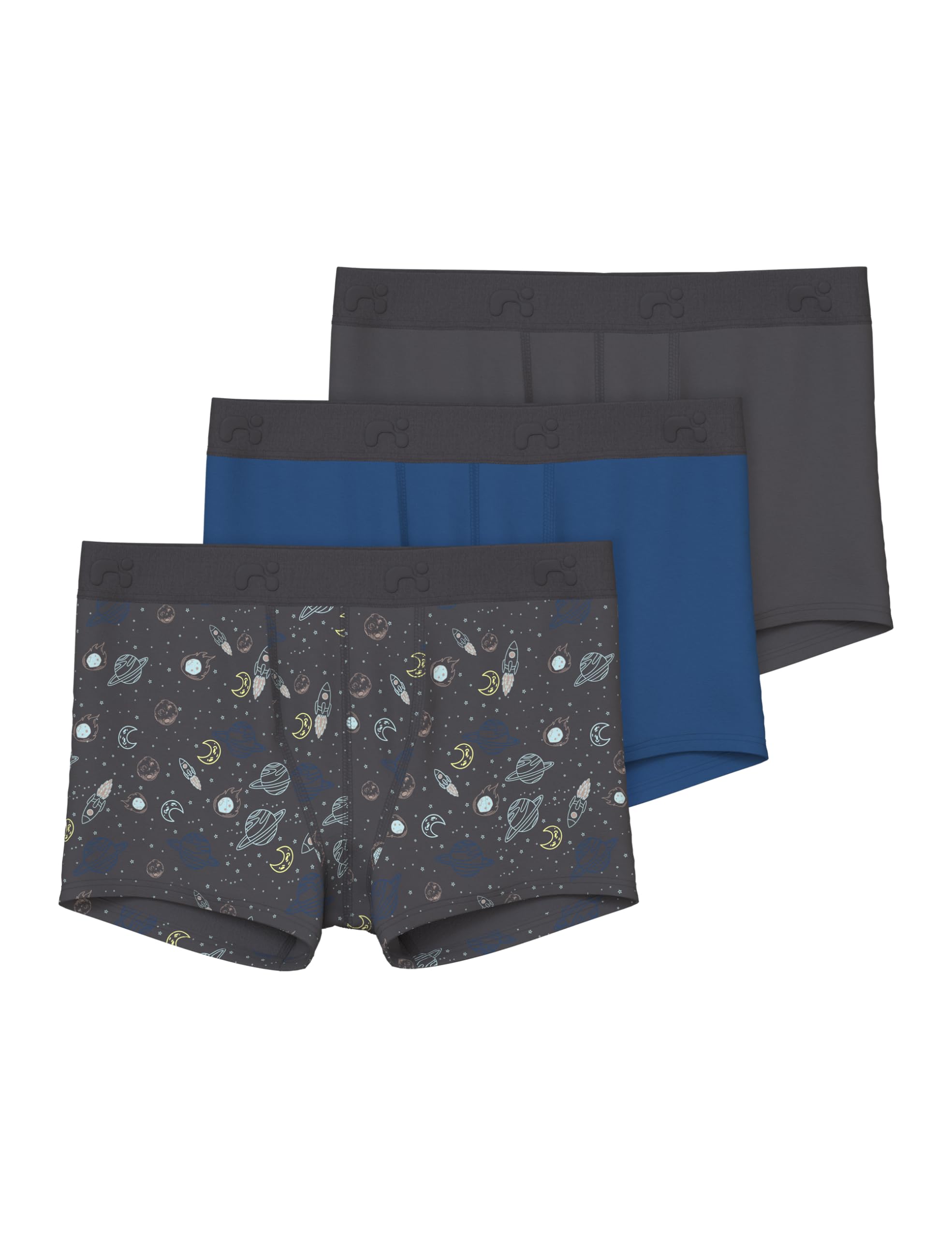 NAME IT Jungen Nkmboxer 3P Iron Space Noos (3er Pack)