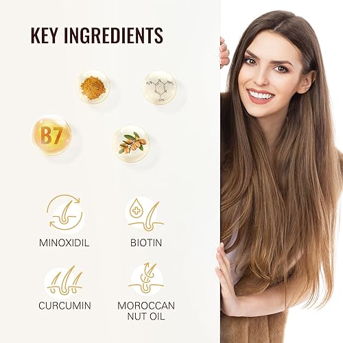 Miniatura 4 de 5% de minoxidil para hombres y mujeres, fórmula avanzada en aerosol para el crecimiento del cabello y solución tópica para adelgazar el cabello y la