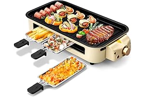 Pukomc Electric Indoor Grill: Two in One Kitchen Precision