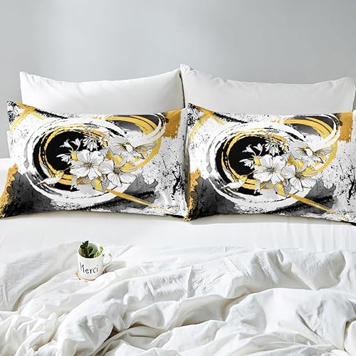 Miniatura 4 de Manfei Juego de funda de edredón moderno, tamaño matrimonial, juego de ropa de cama de 3 piezas para niños y niñas, decoración de habitación de