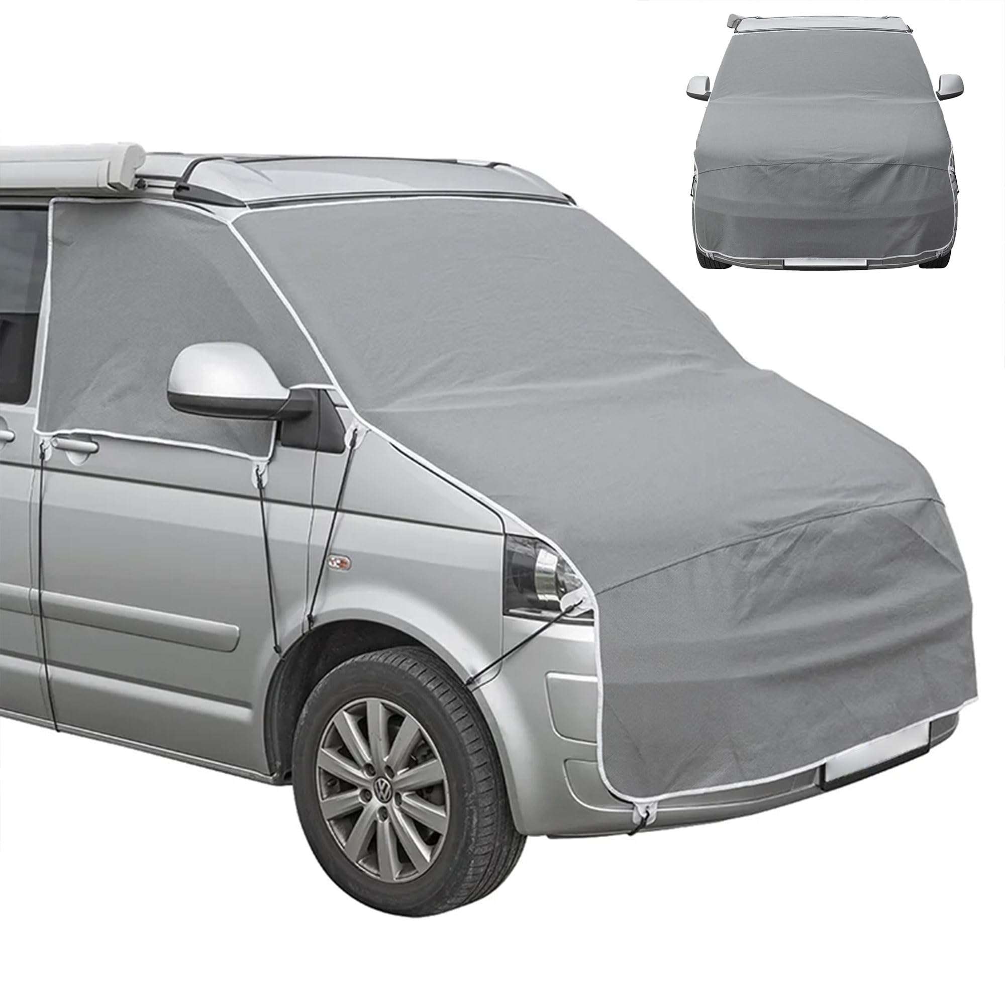 Cubierta de parabrisas delantero para Volkswagen T5 y T6, protección UV y aislamiento térmico