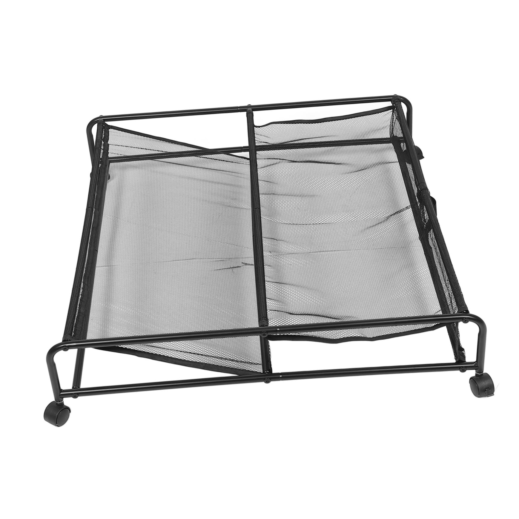 MAGICLULU Contenitore Sottoletto con Ruote, Scarpiera in Ferro con Rete Traspirante, Facile da Montare, per Scarpe e Oggetti Sotto Letto