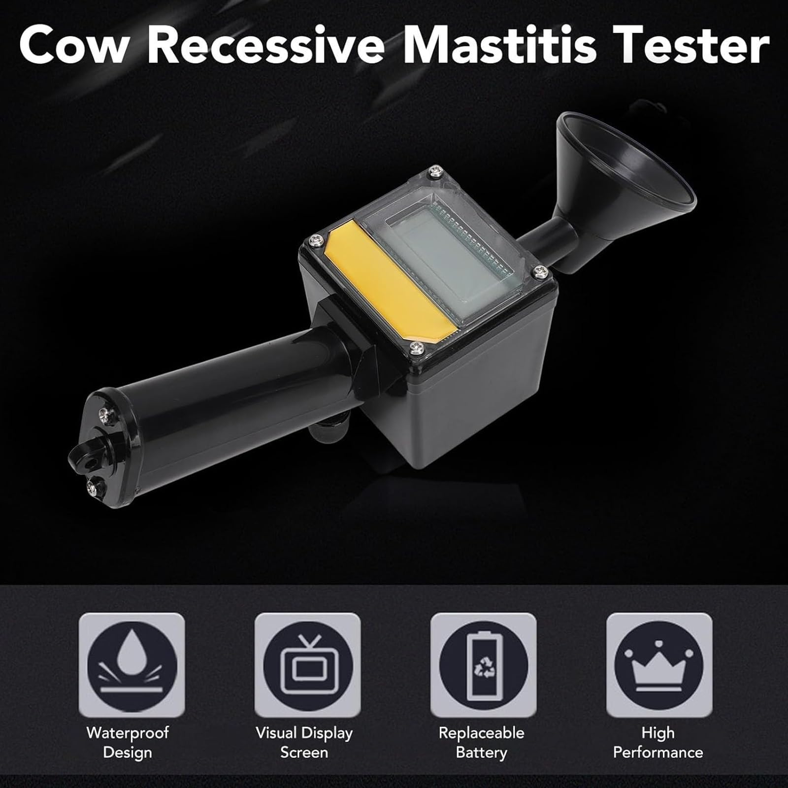 Probador de mastitis de vaca, equipo de prueba veterinaria, detector de pantalla visual para mejorar la producción y calidad de la leche