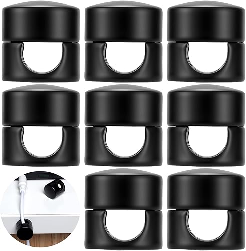 Miniatura 24 de 3 juegos de soportes de cargador para cables, soportes de anclaje de cable ajustables de color cobre antiguo, clips de cable de metal adhesivo,