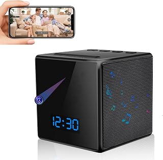 Camara Espia WiFi Movil Oculta, Portátil Camaras Espias Camufladas para Interior/Exterior,HD 1080P Mini Cámara Espía Inalámbrica con Bluetooth 5.0/Detección de Movimiento/Reproducción de Música