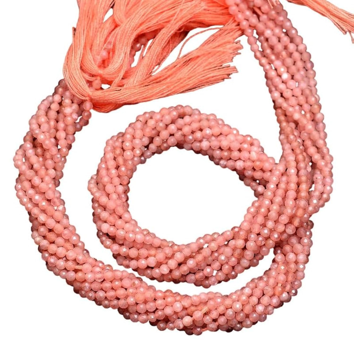 Rhodochrosite AAA+ perles micro facettes 2mm pour création joaillerie fine