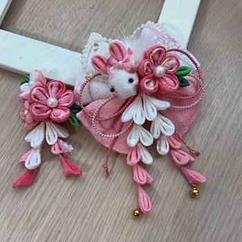 もちマス用　つまみ細工の髪飾り♪ もちマス用 つまみ細工の髪飾り - メルカリ