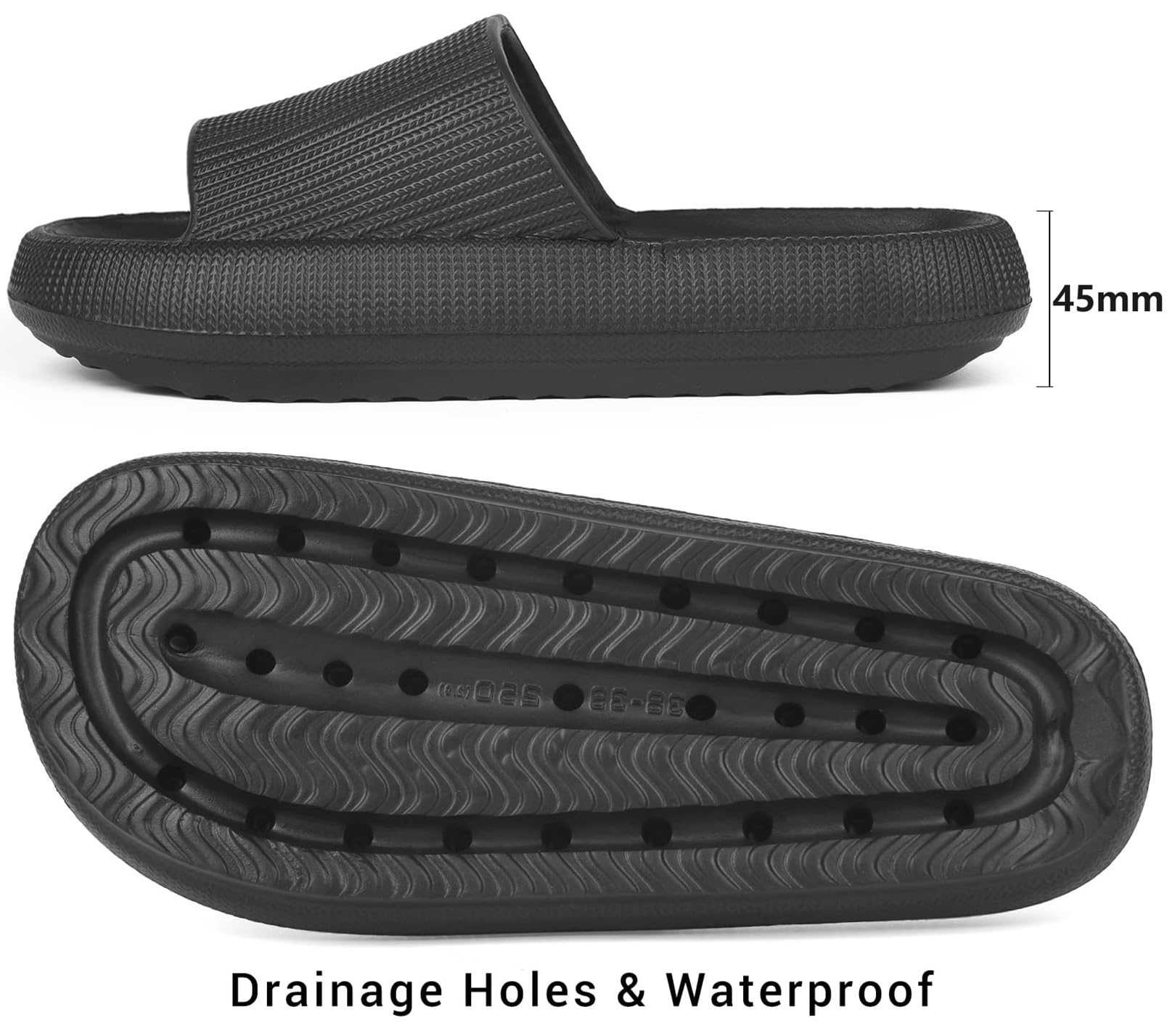 Orthoslipper Original Wolkenschuhe mit dicker weicher Sohle Gr.34-48 | rutschfeste Cloud Cozy Slides Pillow Slippers Unisex
