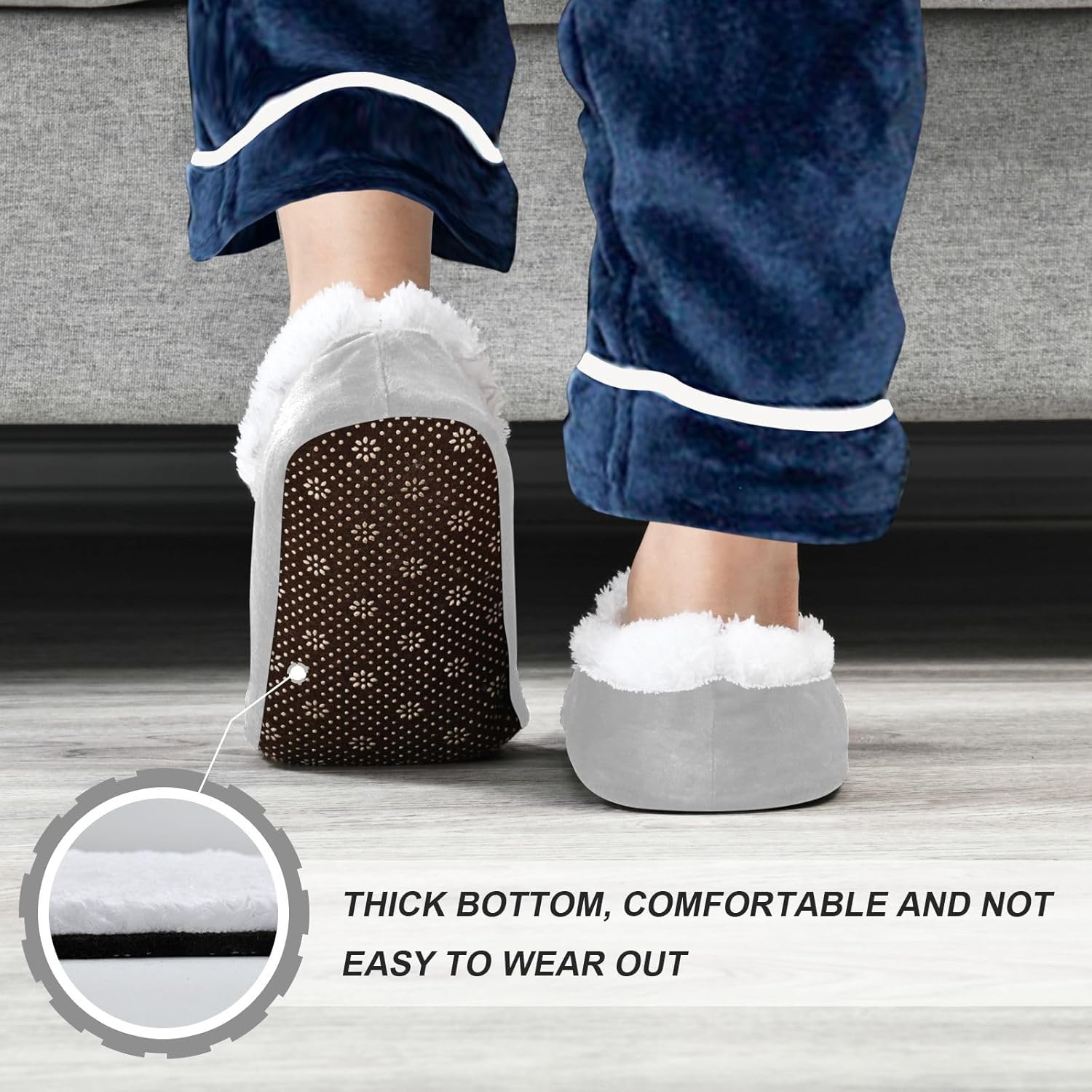 Boccsty 67 Six Seven Blue Ice Cream Boys Girls House Slippers Kids Toddler Home Shoes Winter Indoor Shoe XS - Image 5