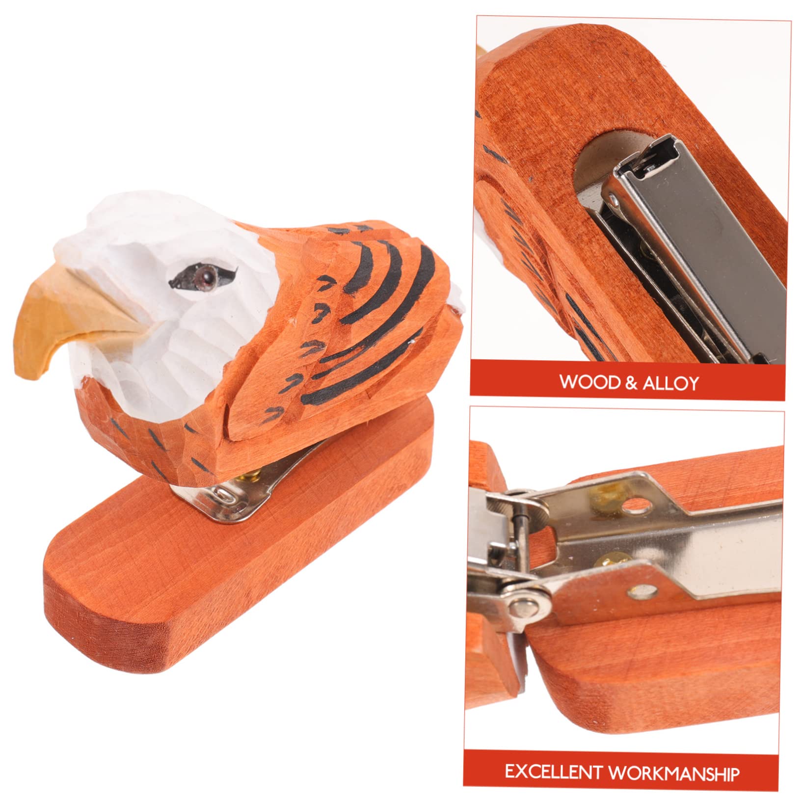STOBOK 4stücke Tierförmiger Holzhefter Für Schreibtischzubehör Stapler Für Büro Und Zuhause Farbenfrohes Und Lustiges Design Büroaccessoires Für Und Mädchen