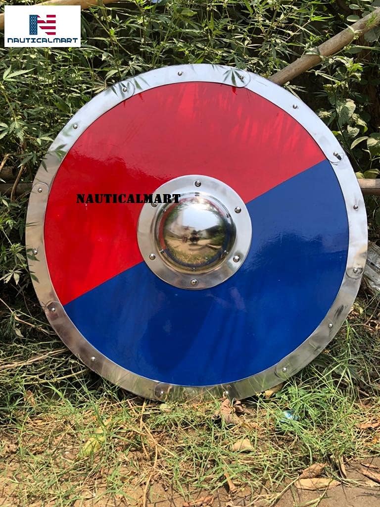Nautical-Mart Medieval Anglo-Saxon Ragnvar Viking Handmade Wooden Shield