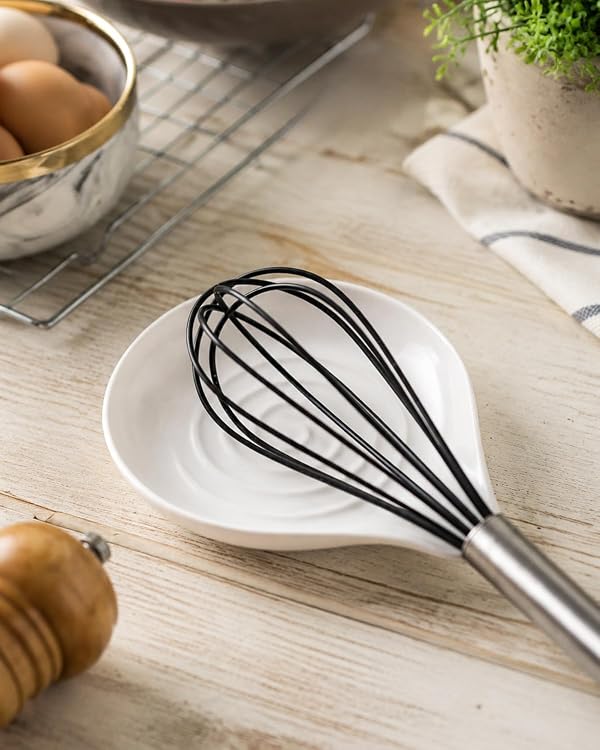 LAUCHUH Spoon Rest, Kitchen Spoon Holder for Stove Top Ceramic Spoon Rest by LAUCHUH - Used condition - Image 2