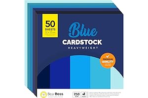 Blue 92lb Heavyweight Cardstock