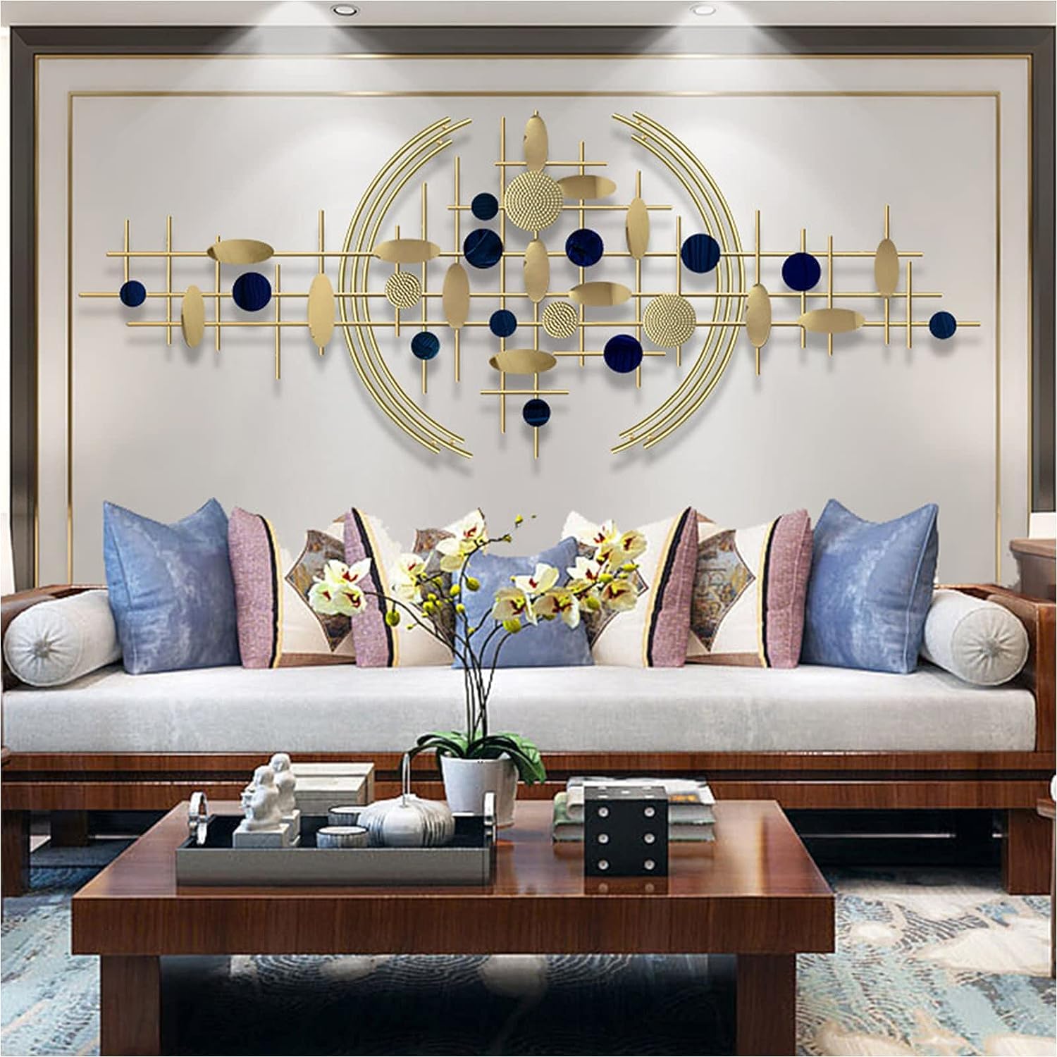 Modern Metal Wall Art - 3D Geometric Design -1 Modern Metal Wall Art - 3D Geometric Design -1