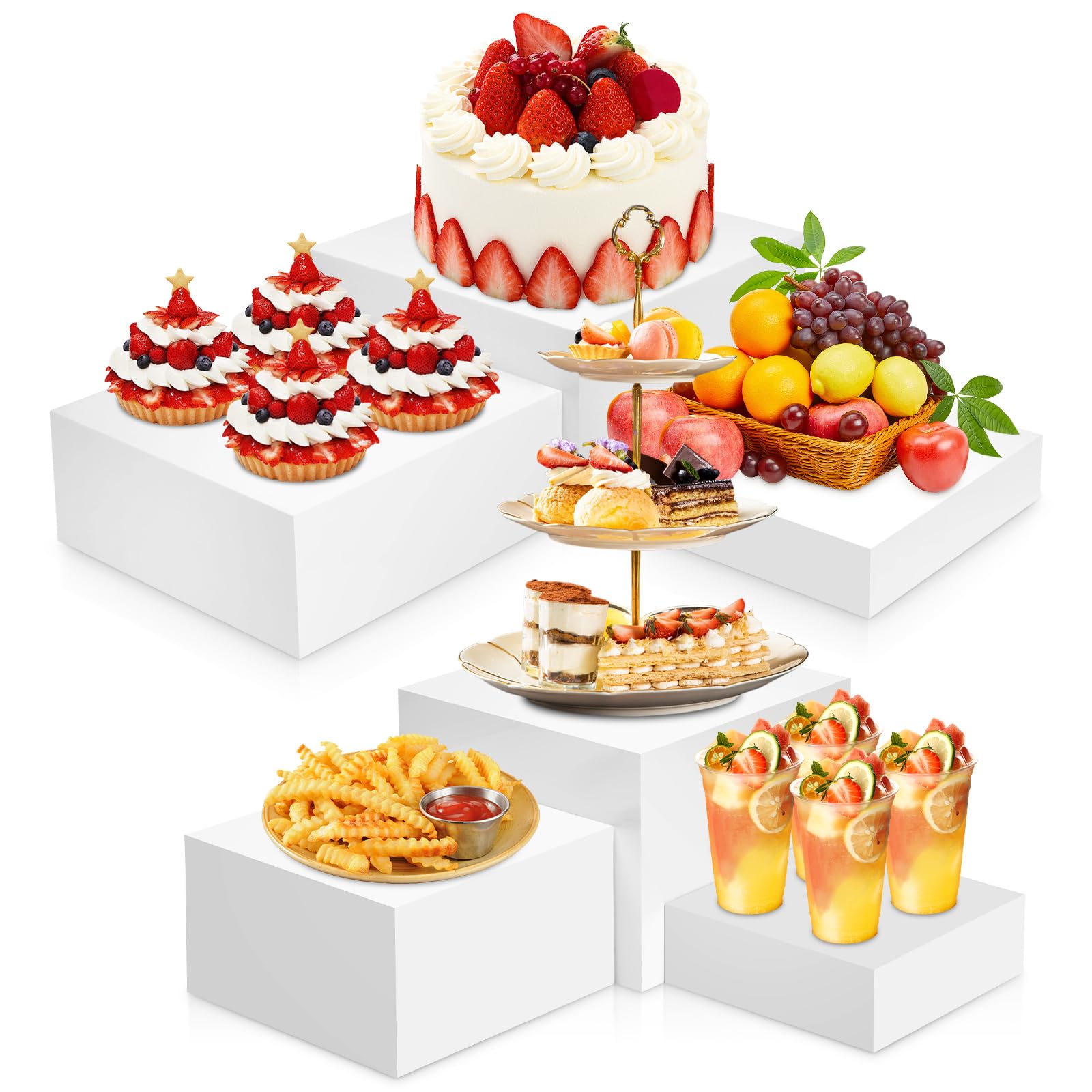 Amazon.com: Buffet Risers, 6 Pack Food Risers for Buffet Table, 6