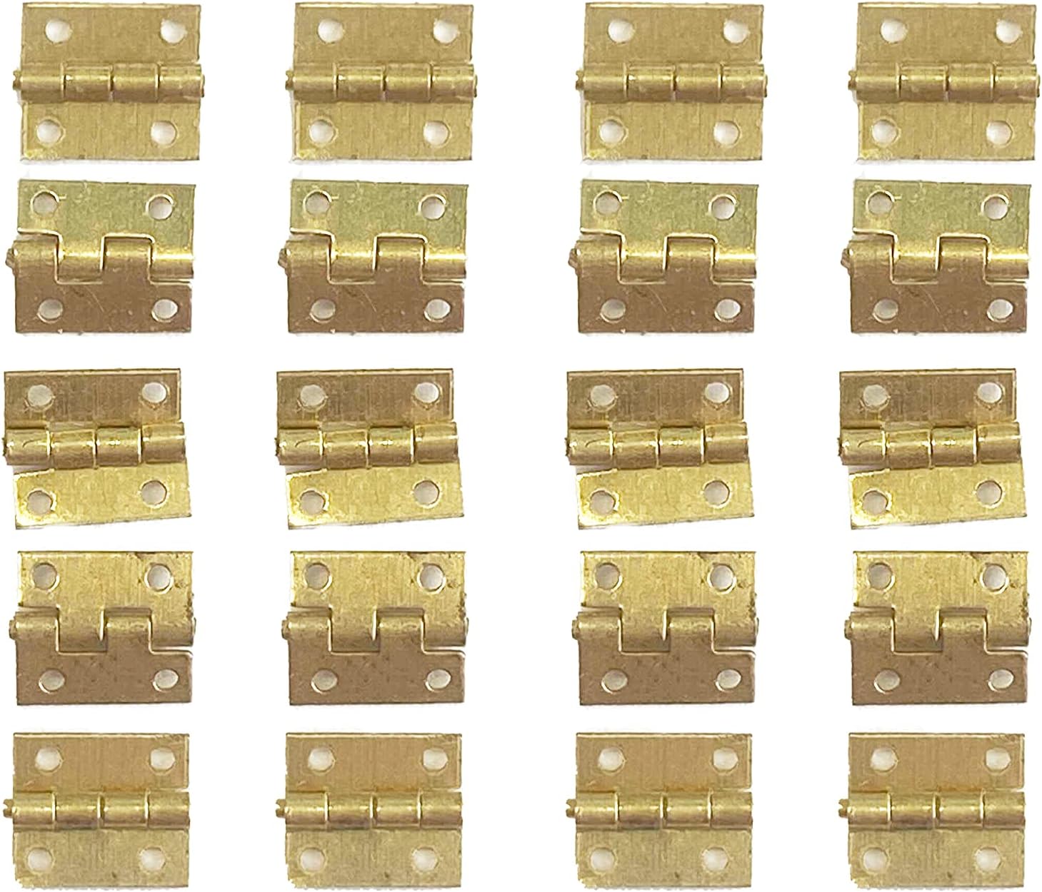 Dollhouse Small Brass Butt Hinges Miniature Fixtures & Fittings DIY Accessory