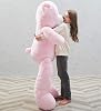 160 cm Bow Tie Plush Bear-Giant Boy-Special Gift for Lover - Local (PINK)