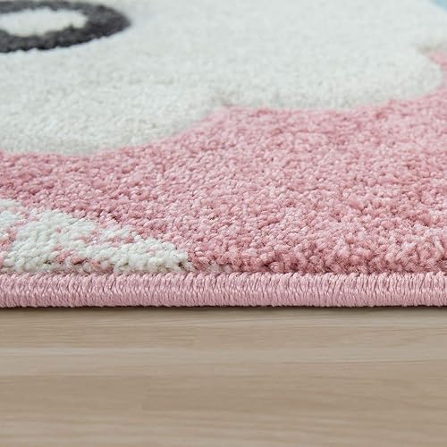 Miniatura 5 de Alfombra para habitación de niños, habitación de bebé, bonita Llama, tamaño 2 pies 8 pulgadas x 4 pies 11 pulgadas, color gris