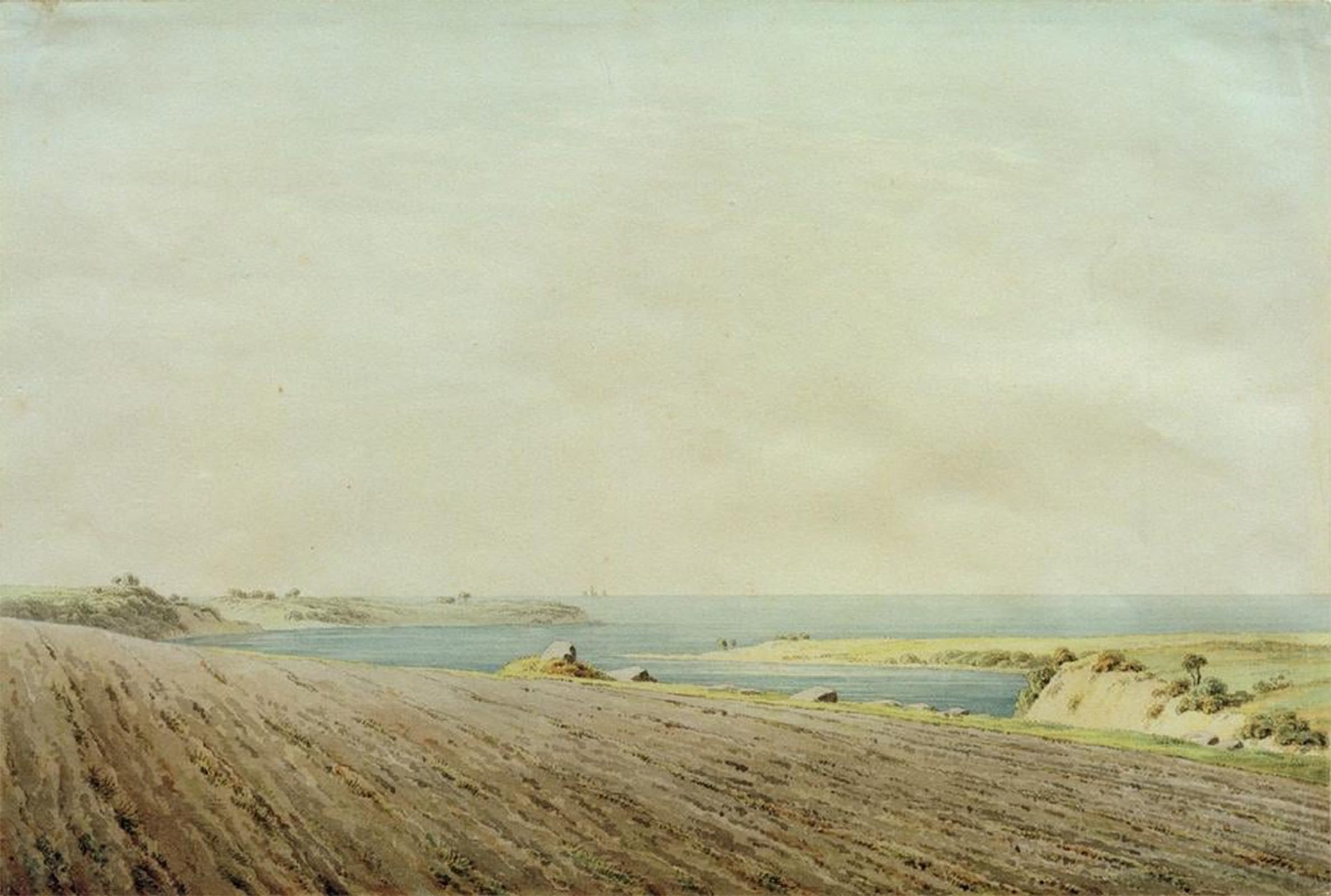 ARTXLXXBN Famous Prints Artwork Pictures Poster Painting Art Baltic Sea at Ruegenby Caspar David Friedrich Artwork Landscape Pictures for Home Decor 60x90cm