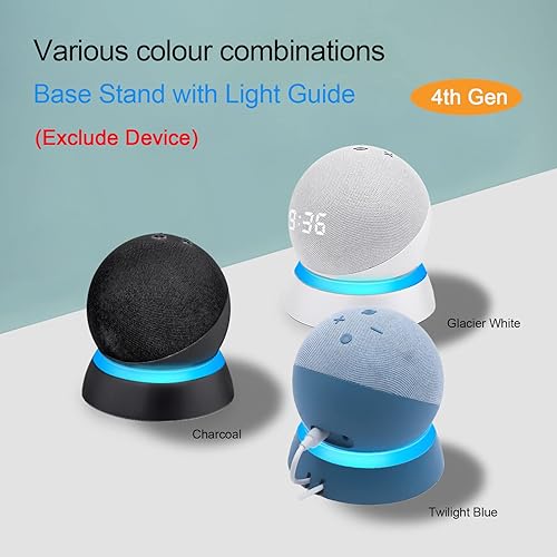Miniatura 4 de Echo Dot - Soporte de mesa de 4 y 5 generación, soporte de escritorio C YECEN para Echo Dot de 4 y 5 generación, soporte base con guía de luz,
