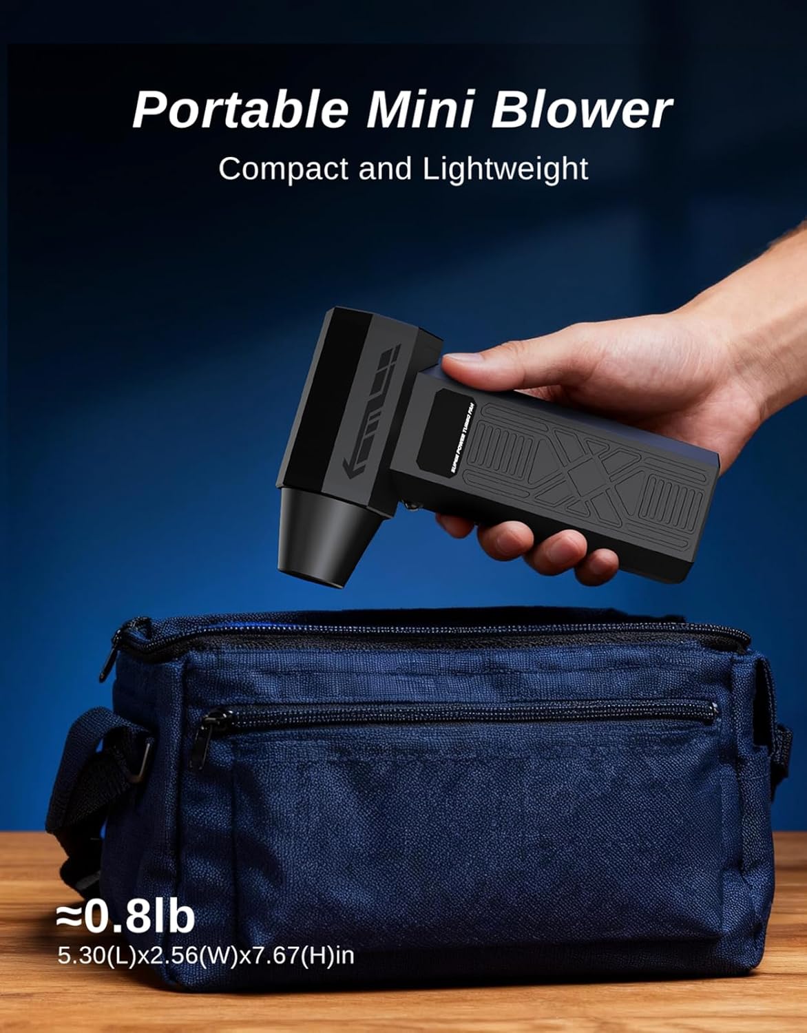 Compressed Air Duster - 280,000 RPM Electric Air Blower for Keyboard,Camera,PC Vents,Car Interiors & Home,Outdoor,Snow Dusting,Rechargeable Mini Blower with 5 Nozzles,4 Speeds - Image 6