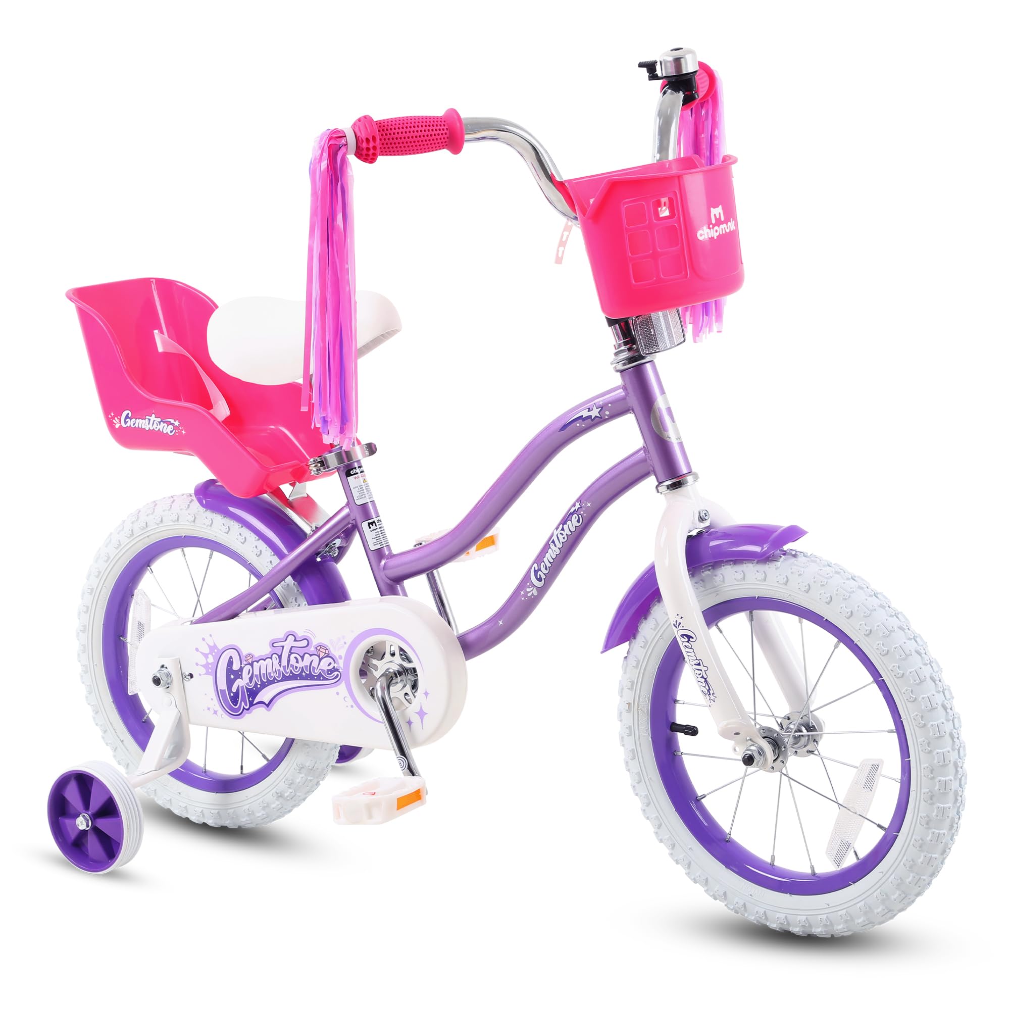 Chipmunk Kids Bike Toddlers 12 14 16 18 Inch Wheel Bicycle Beginners Boys Girls Ages 3-11 Years, Multiple Color Options