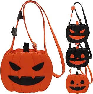 Halloween Pumpkin Crossbody Bag,Halloween Purse Pumpkin Purse,halloween purses and handbags,Devil Shoulder Bag