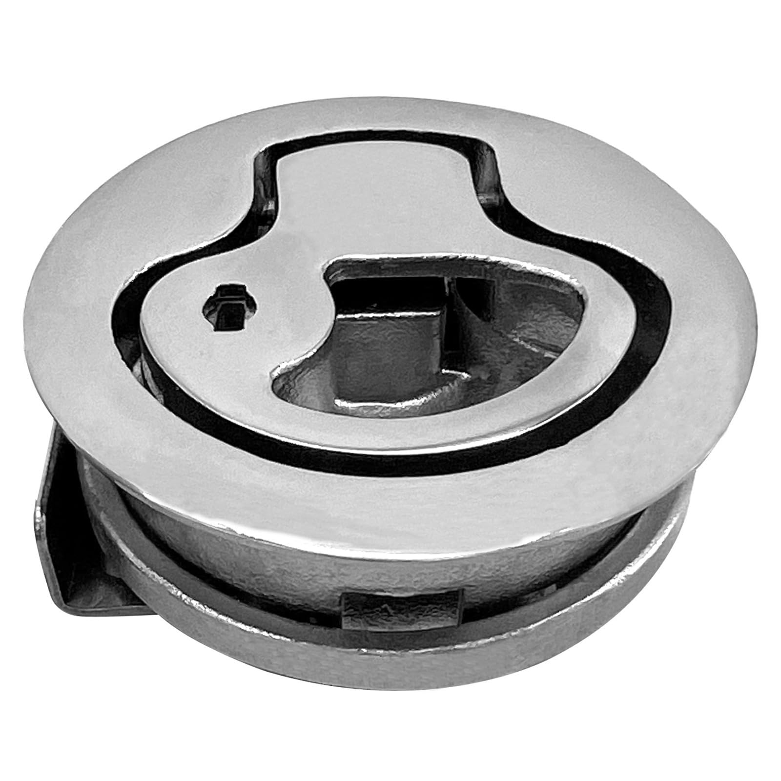 316 Stainless Steel Pull Ring Hatch Lock Key Floor Round Ship Rv Marine Hardware 1Pcs