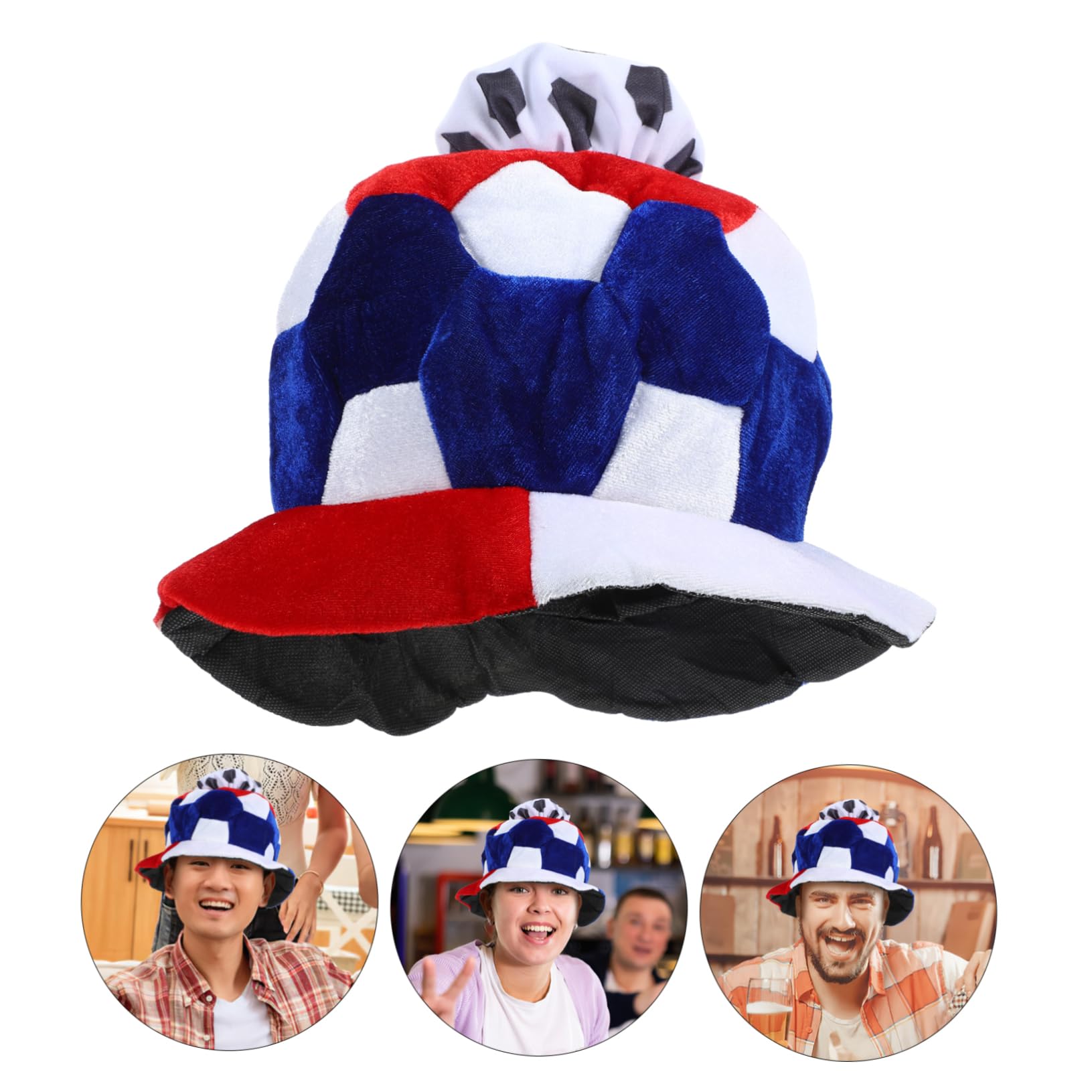 ifundom 3 Pezzi Cappello Da Tifoso Di Calcio Puntelli Cappello Da Gioco Di Calcio Decorativo Da Competizione Sportiva Per I Fan