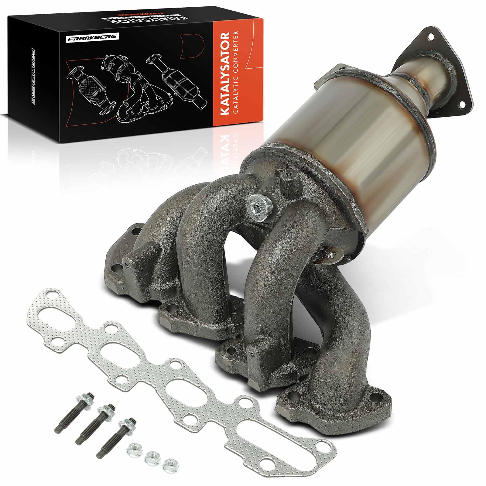 Frankberg Catalizador Gasolina Compatible con Adam M13 1.4L Adam M13 1.2L Corsa D S07 1.4L Corsa E X15 1.4L Astra J P10 1.4L Replace# 28760