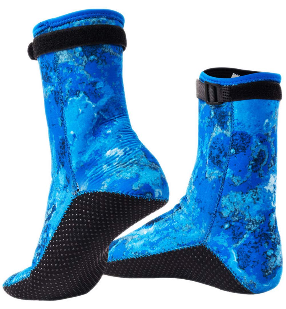 YJZQ 3mm Neoprene Wetsuit Socks Thermal Anti-slip Scuba Diving Socks Fins Socks Water Snorkeling Socks for Men Women Swimming Sailing Kayaking Surfing Water Sports Thermal Socks — image 1