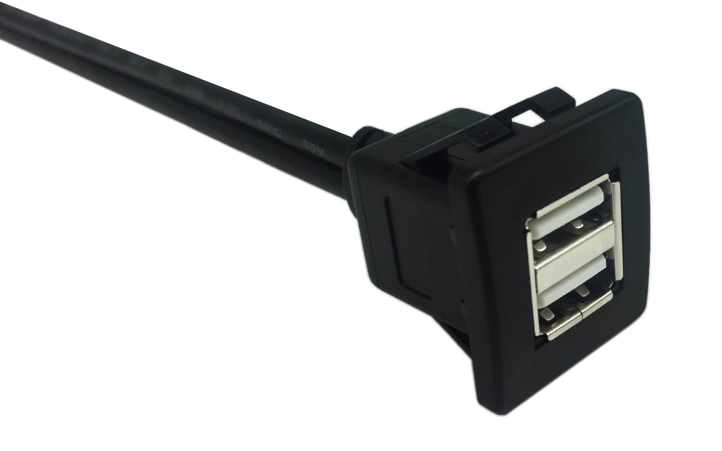 Amazon.co.jp: CERRXIAN デュアルUSB 2.0フラッシュマウントケーブル