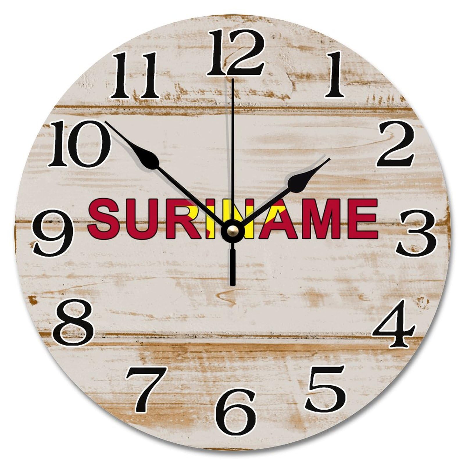 Idée cadeau bois décoration murale originale souvenir Suriname 25cm