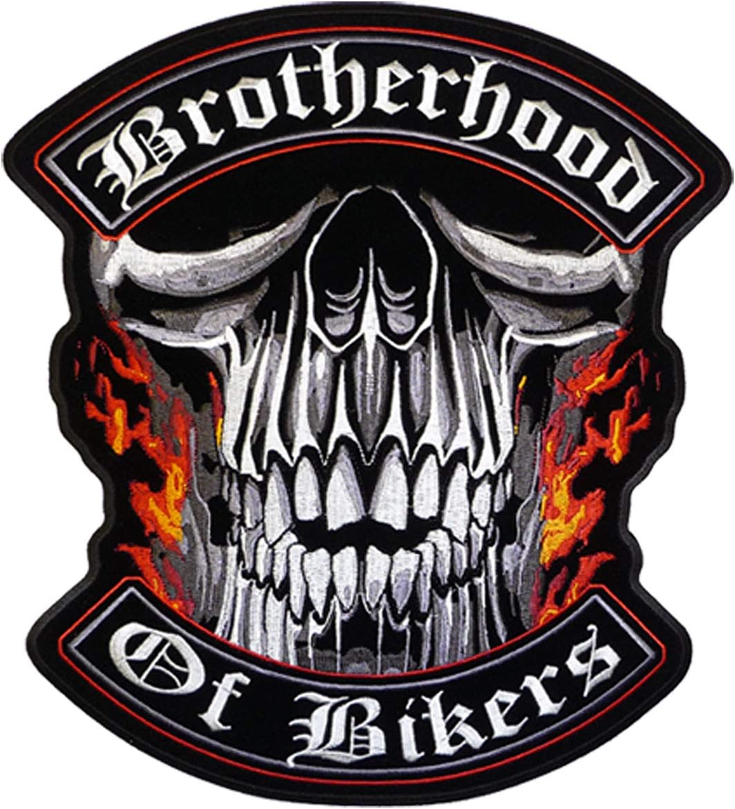 Hot Leathers - PPA5117 Brotherhood Of Bikers Patch (11" Width x 12" Height)