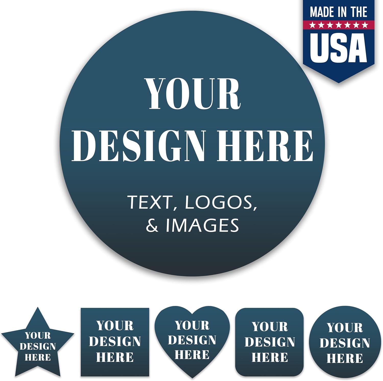 VulgrCo Vinyl Label Custom Stickers for Business Logo, Waterproof & Dishwasher Safe Personalized Labels Stickers, Durable Customized Labels for Branding & Events, 1-4 Inch Sizes - Made in USA