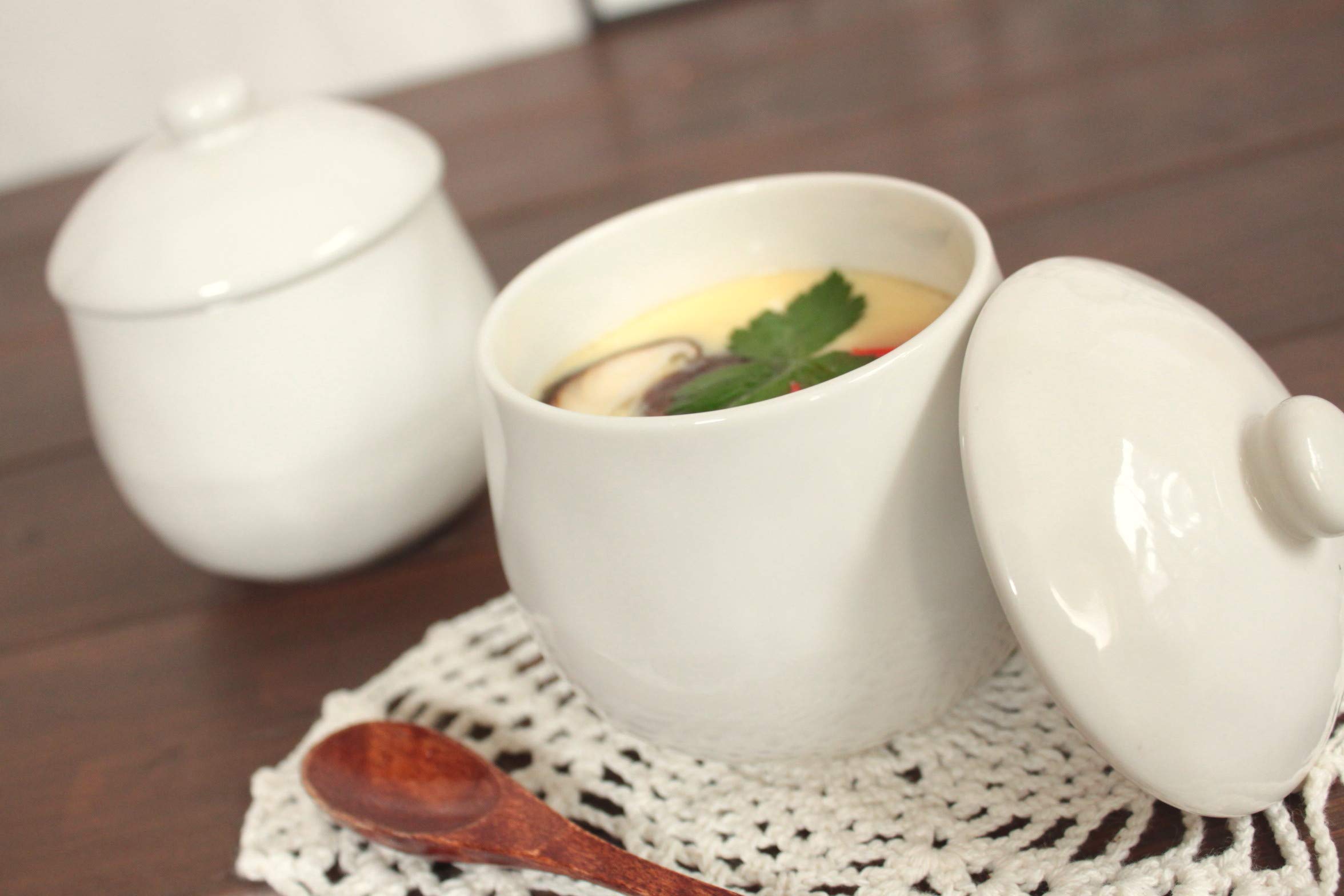 Amazon | ぽってり可愛い茶碗蒸し (和食器 洋食器 白い食器 スープ