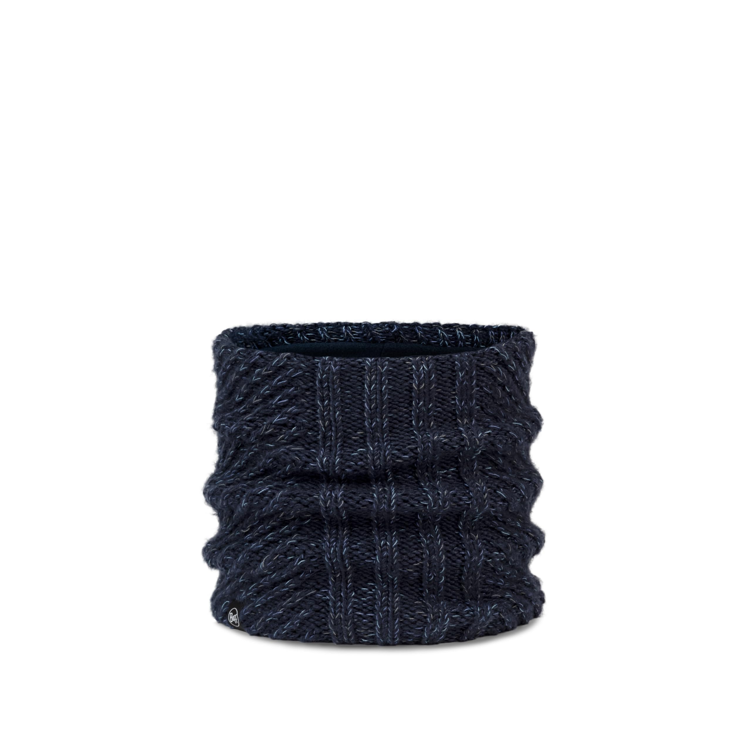 Buff®| Knitted & Fleece Neckwarmer Female Adult, Extreme Cold, Practical, Versatile, Fashionable, Thermal Insulation, Comfortable, One Size, Dark Blue