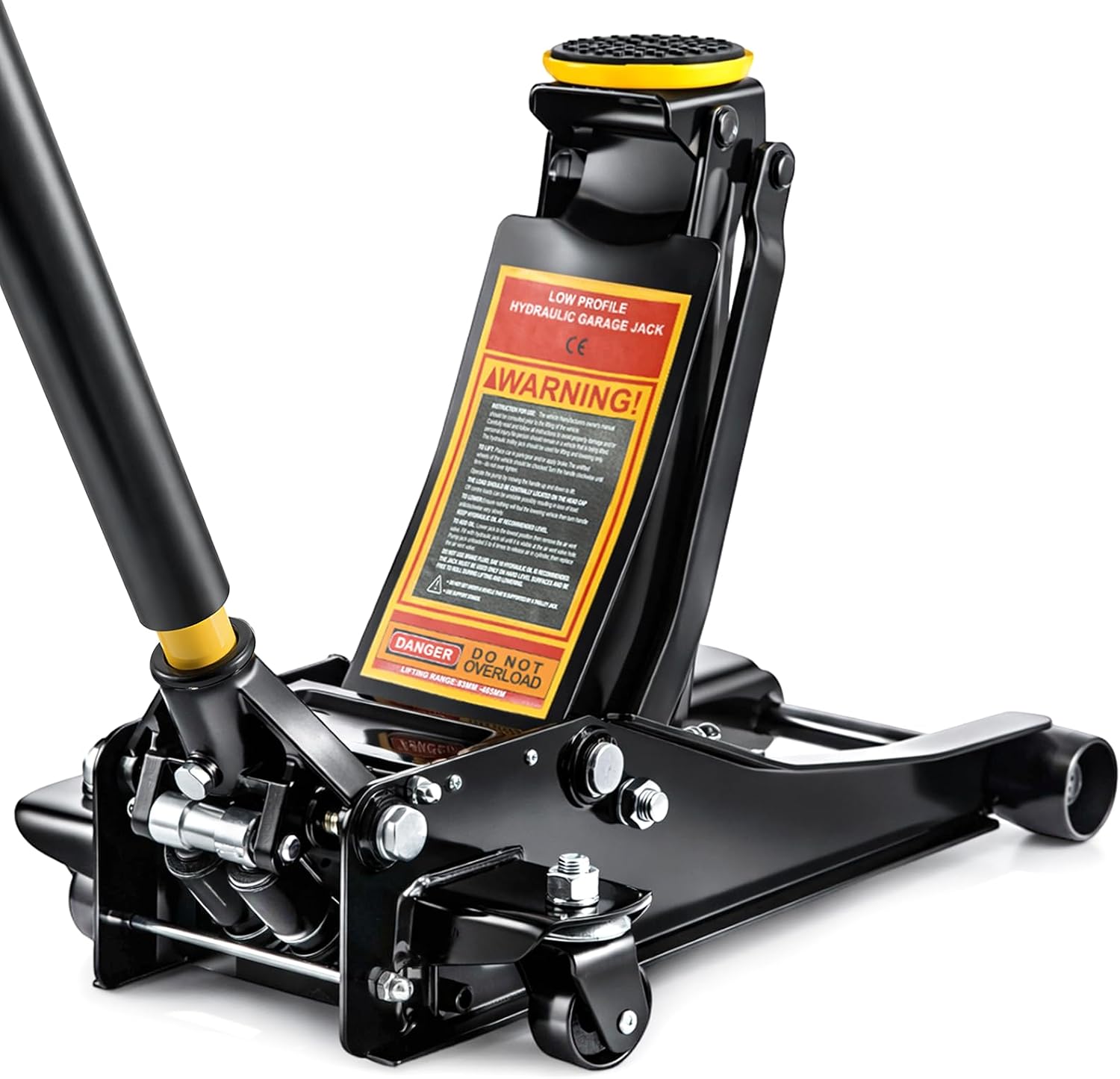 BREEZENEST yellow and black 3 tonne heavy duty floor jack