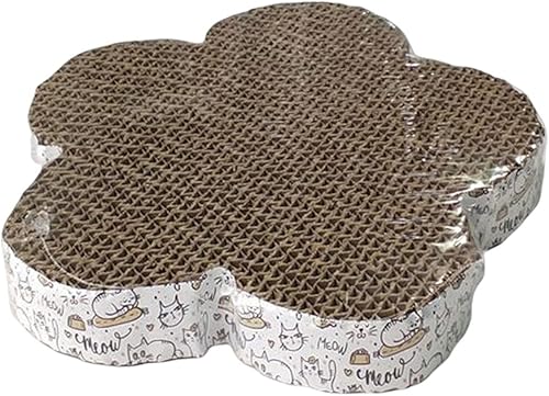 er Cartón ES Mat Sofá corrugado Scratch Pad Nido para garras Cuidado Muebles Protector Accesorios para mascotas, Flor