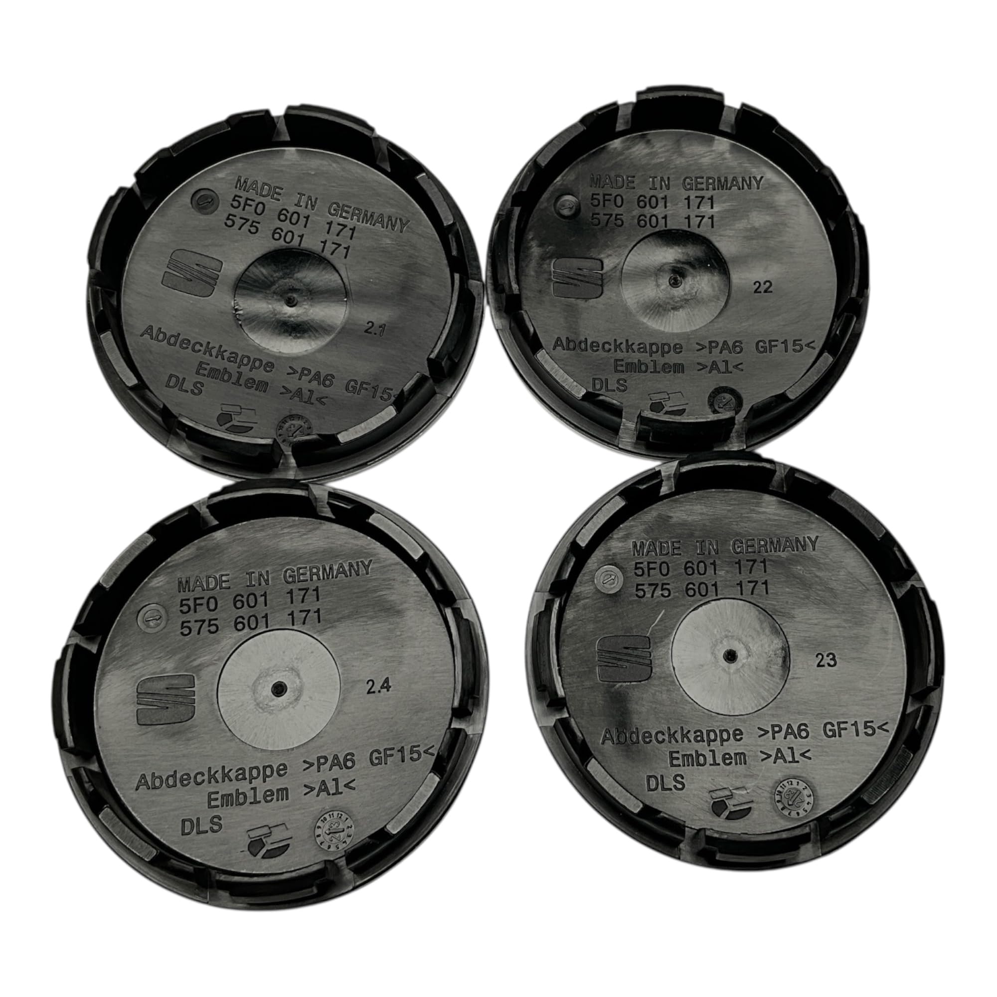 Original Seat 5F0601171CBX Radzierblenden-Set für Alufelgen, 4 Stück
